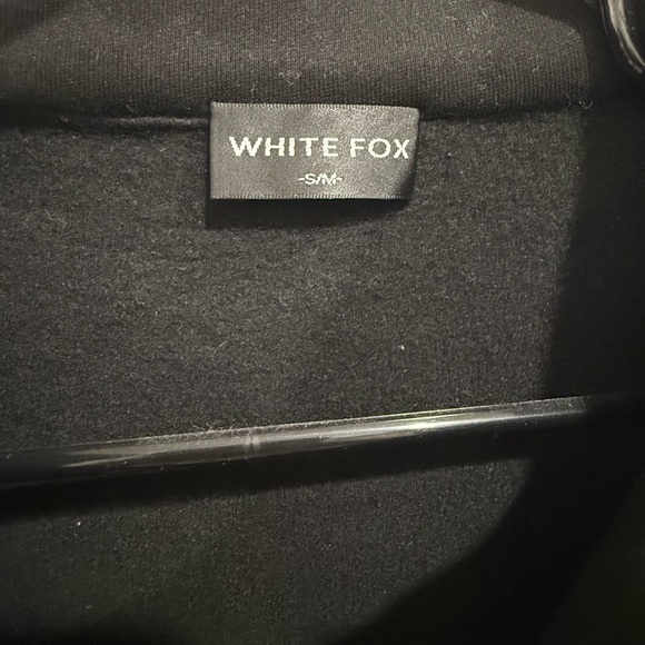 White Fox Black Quarter Zip Sweatshirt - Picture 2 of 4